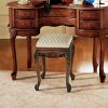 Madame Bouvier Stool Walnut Finish