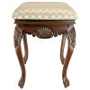 Madame Bouvier Stool Walnut Finish