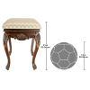 Madame Bouvier Stool Walnut Finish