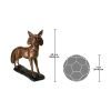 The Wary Standing Fox Bronze Statue