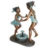 Dancing Splash Girls Bronze Statue