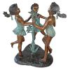 Fun In The Sun Bronze Girls Statue