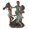 Fun In The Sun Bronze Girls Statue