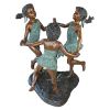 Fun In The Sun Bronze Girls Statue