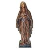 Madonna Blessed Mother Bronze Statue