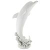 Medium Tropical Tale Dolphin Piped Statue