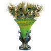 Grand Plumage Peacock Sculptural Vase