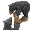 Climbing Cubs Black Bear Statue