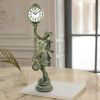 Verdigris Goddess Of Time Clock