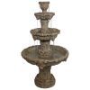 Medici Lion Four Tier Fountain Brown