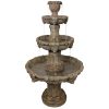 Medici Lion Four Tier Fountain Brown