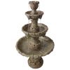 Medici Lion Four Tier Fountain Brown