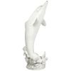 Large Tropical Tale Dolphin Piped Statue