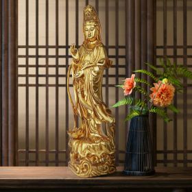 Golden Guan Yin Statue