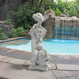 Boy On Dolphin Classical Garden Statue