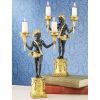 S/2 Neoclassical Cherub Candlesticks