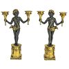 S/2 Neoclassical Cherub Candlesticks