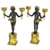 S/2 Neoclassical Cherub Candlesticks