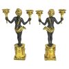 S/2 Neoclassical Cherub Candlesticks