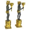 S/2 Neoclassical Cherub Candlesticks