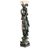 The Peacock Goddess Torchiere Lamp