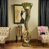 Art Deco Peacock Floor Lamp