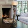 Table Top Goddess Offering Mermaid Lamp