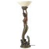 Table Top Goddess Offering Mermaid Lamp