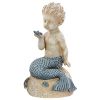 Little Boy Merman Holding A Starfish