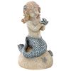 Little Girl Mermaid Holding Shell