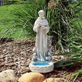 Saint Francis Reflection Pool Birdbath Statue