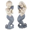 S/2 Female/Male Mermaid Wall Plaques