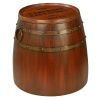 French Wine Barrel Side Table