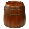 French Wine Barrel Side Table