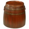 French Wine Barrel Side Table