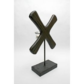 X Form 15In Candleholder On Base