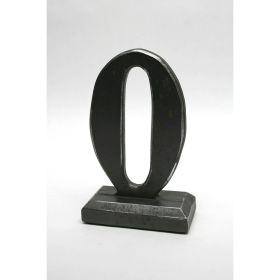 Number 0 Sculptural Typography