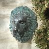 Florentine Lion Head Bronze Plaque