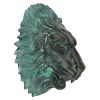 Florentine Lion Head Bronze Plaque