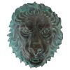 Florentine Lion Head Bronze Plaque