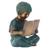 Story Book Boy Bronze Statue