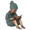 Story Book Girl Bronze Statue