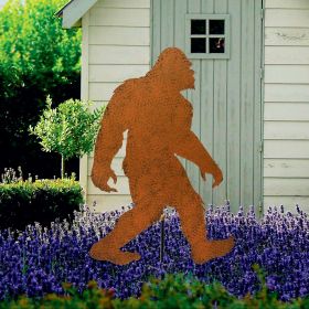 Bigfoot Yeti Metal Garden Stake