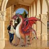 Giant Welsh Red Dragon Statue