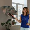 Allosaurus Wall Trophy Mouth Open       Dinosaur