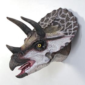 Triceratops Scaled Dinosaur Wall Trophy