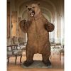 Growling Grizzly Bear Statue