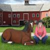 Resting Quarter Horse Statue