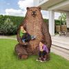 Sitting Pretty Brown Bear Statue