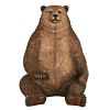 Sitting Pretty Brown Bear Statue